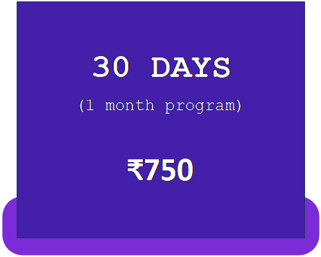30 DAYS (1 month program)