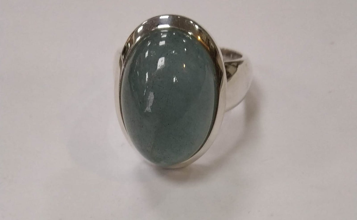 Aquamarine adjustable Ring