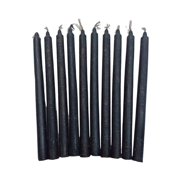 Energised oil infused Black Candle (Pack of 10)