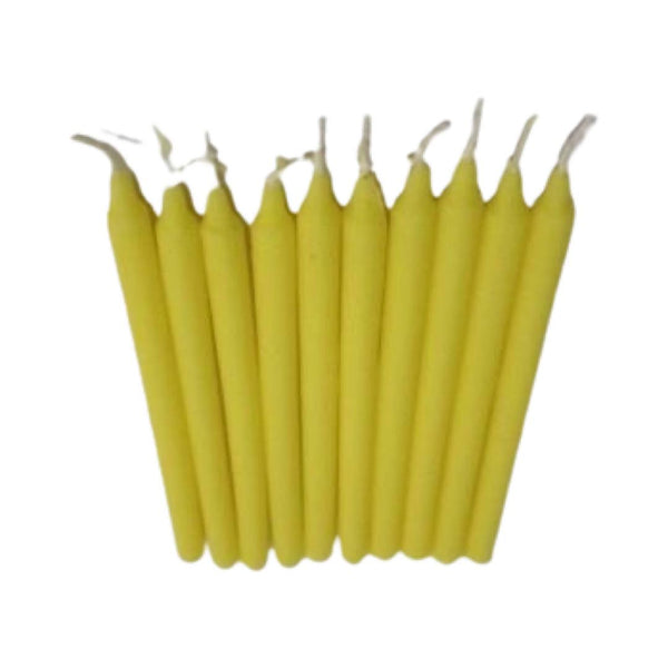Energised oil infused Yellow stick candle (Pack of 10)