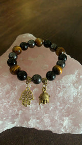 Energized Crystal Healing bracelet for Protection and Success