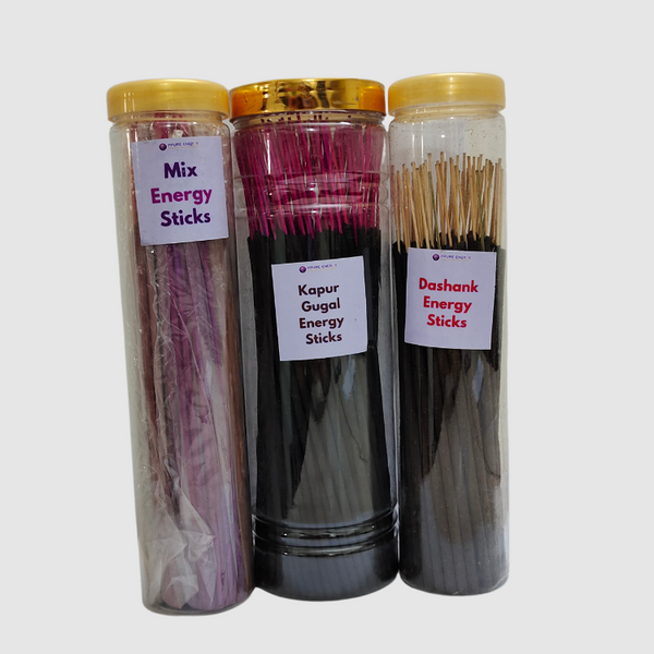 Energy Trio- Dashank Stick, Kapur Gugal Stick and Mix Stick (Set of 3)