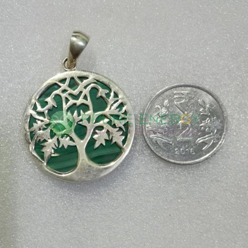 Malachite with Tree of Life