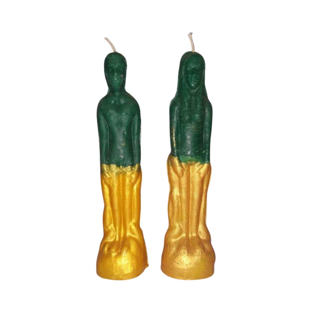 Male female abundance candle