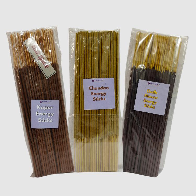 Power Trio - Oudh, Kapur and Chandan Energy Stick(Set of 3)