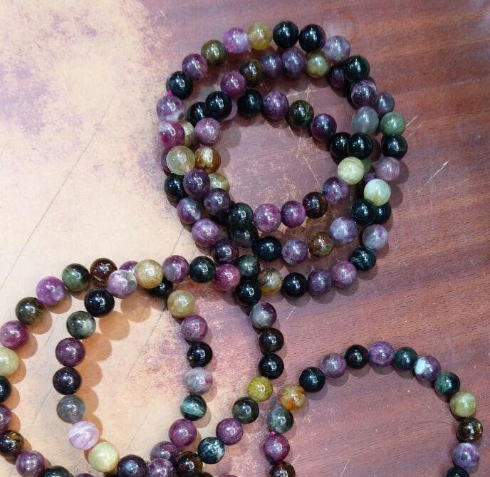 Watermelon Tourmaline bracelets