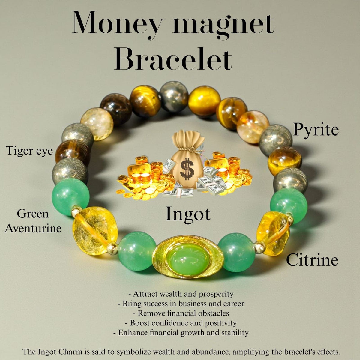 Money magnet bracelet